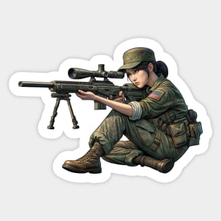 Sniper Girl Sticker